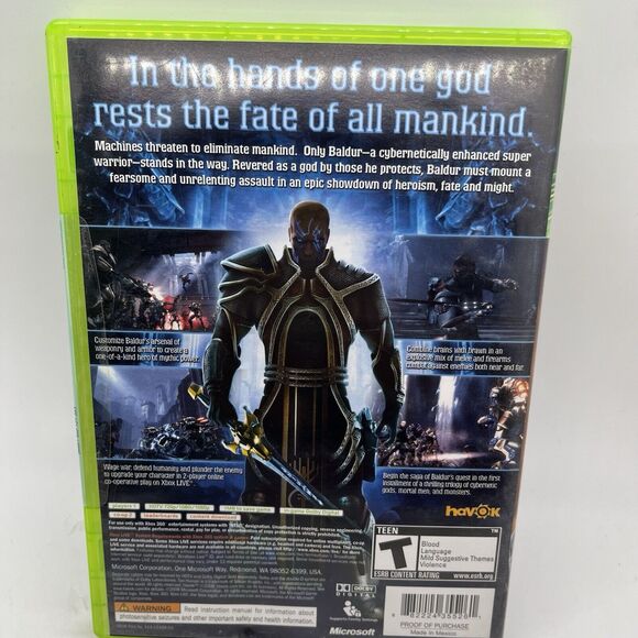 Too Human Xbox 360 - Complete CIB - Picture 7 of 9